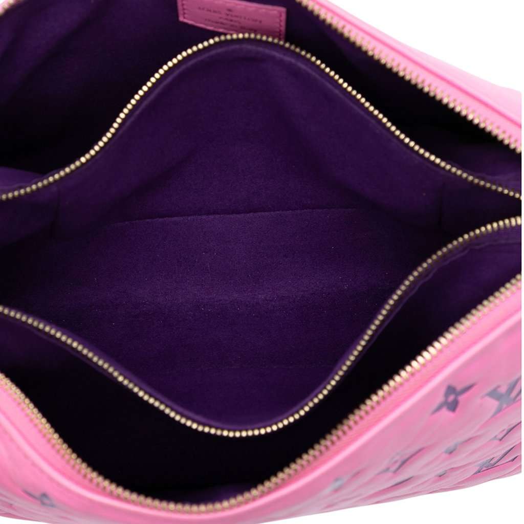 Louis Vuitton Bicolor Monogram Embossed Lambskin Coussin PM Pink Leather Very good condition - Model View