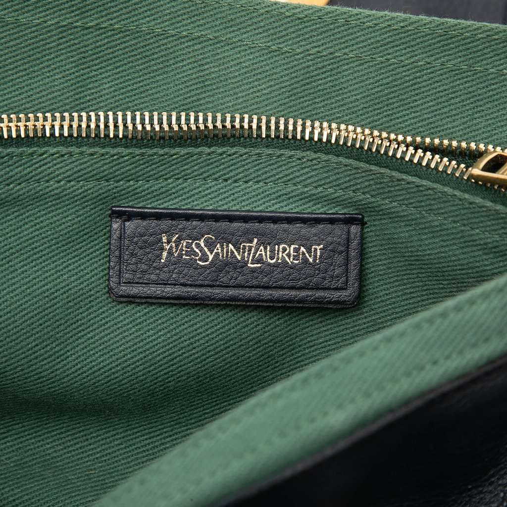 Saint Laurent Small Leather Muse Two Satchel Black Leather Very good condition - Box View