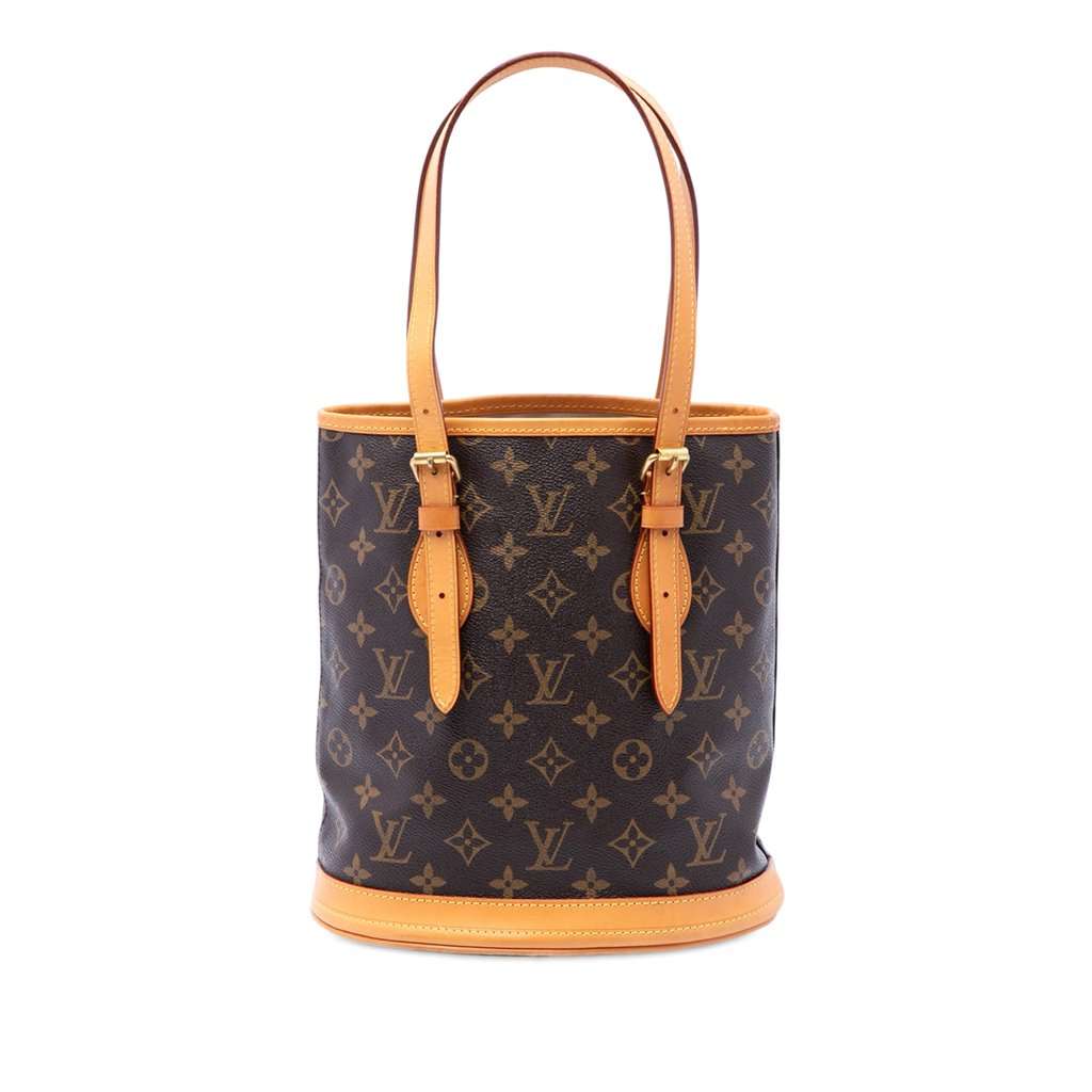 Louis Vuitton Monogram Petit Bucket Brown Very good - Front View
