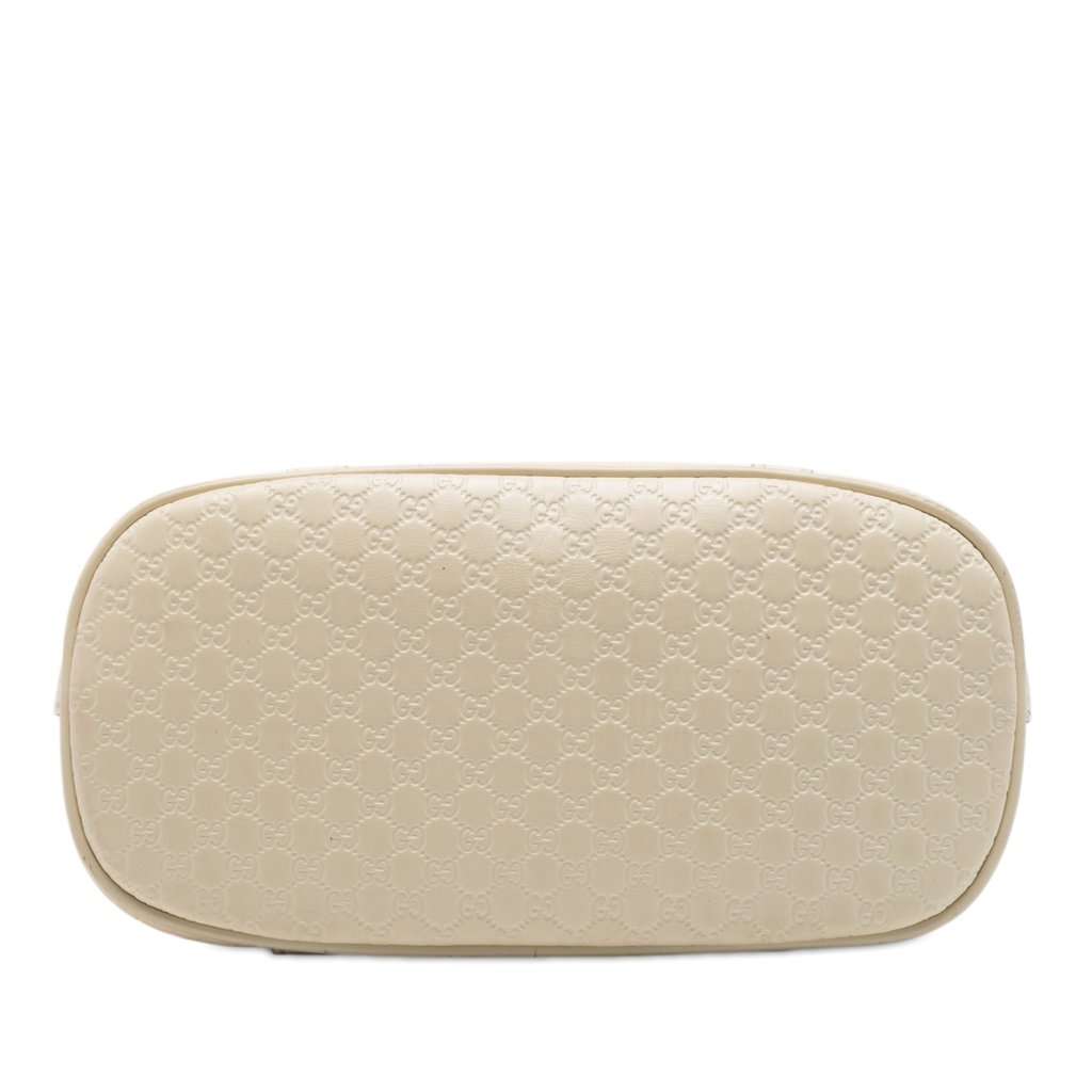 Gucci Mini Microguccissima Dome Satchel White Leather Very good condition - Inside View