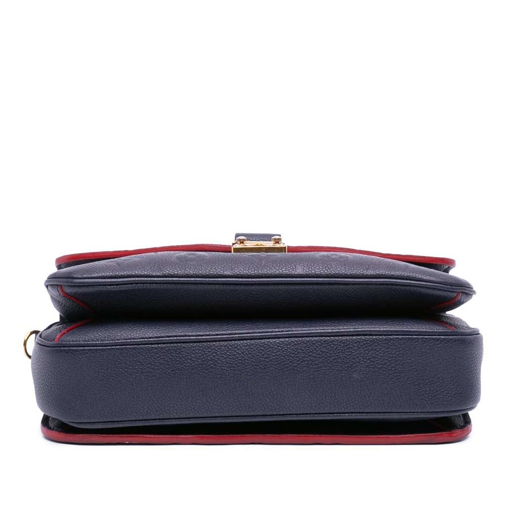 Louis Vuitton Monogram Empreinte Pochette Metis Blue Leather Very good condition - Inside View