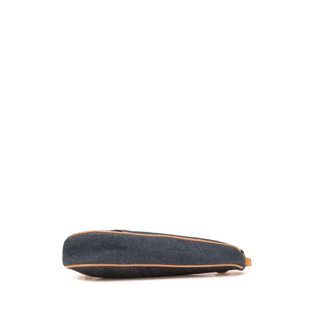 Dior Mini Denim Saddle Pochette Blue Very good - Inside View