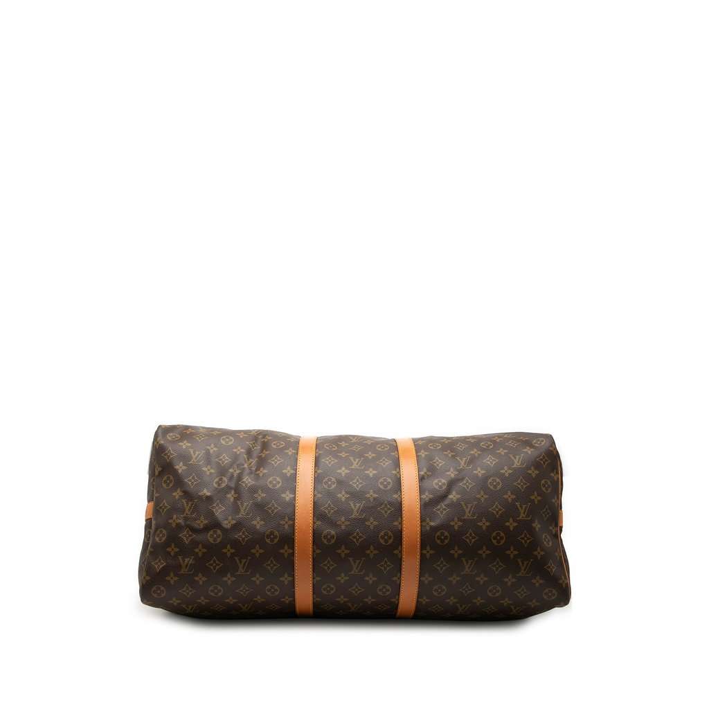 Louis Vuitton Monogram Keepall Bandouliere 60 Brown Good condition - Inside View