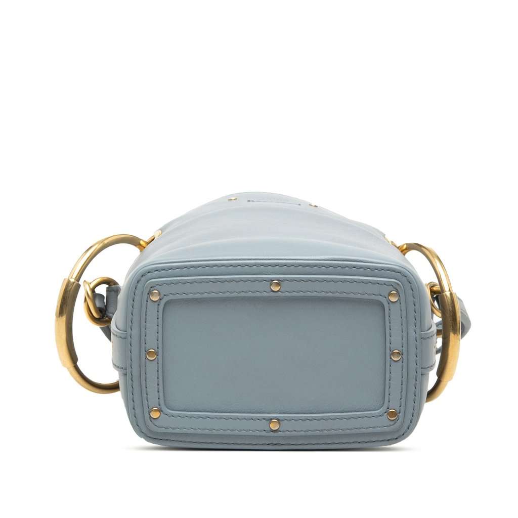 Chloé Mini Calfskin Roy Bucket Bag Blue Leather Very good condition - Inside View