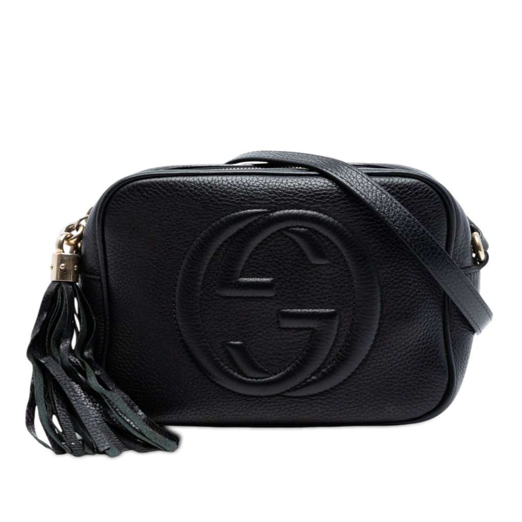 Gucci Leather Soho Disco Crossbody Black Leather Very good condition - Front View