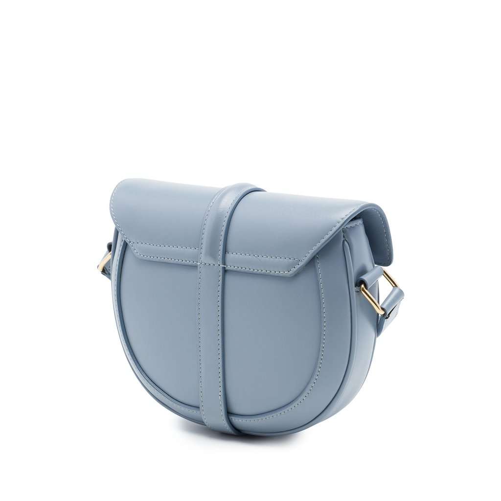 Celine Small Calfskin Besace 16 Crossbody Blue Leather Very good - Back View