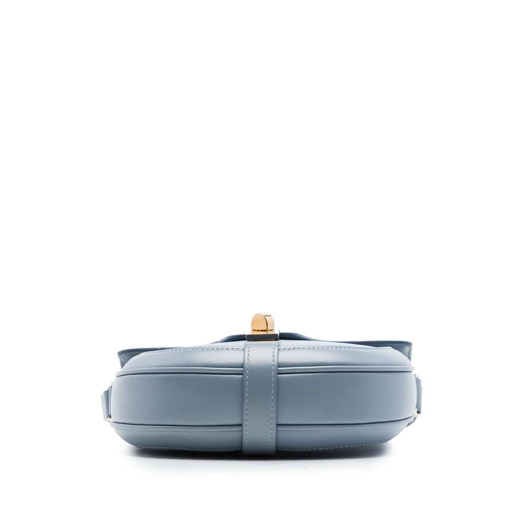 Celine Small Calfskin Besace 16 Crossbody Blue Leather Very good - Inside View