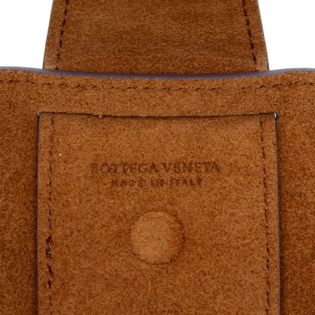 Bottega Veneta Small Calfskin Shell Bag Purple Leather Very good - Box View