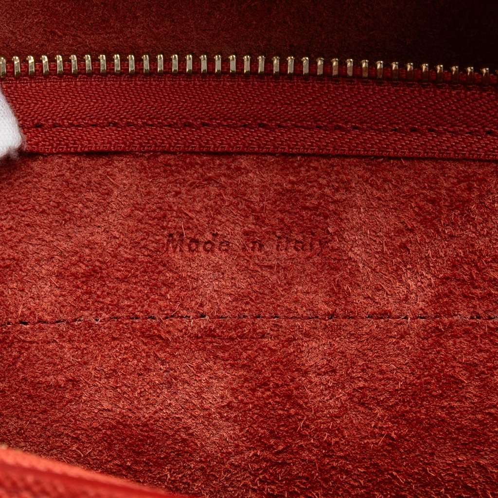 Celine Nano Grained Calfskin Belt Bag Red Leather Very good condition - Box View