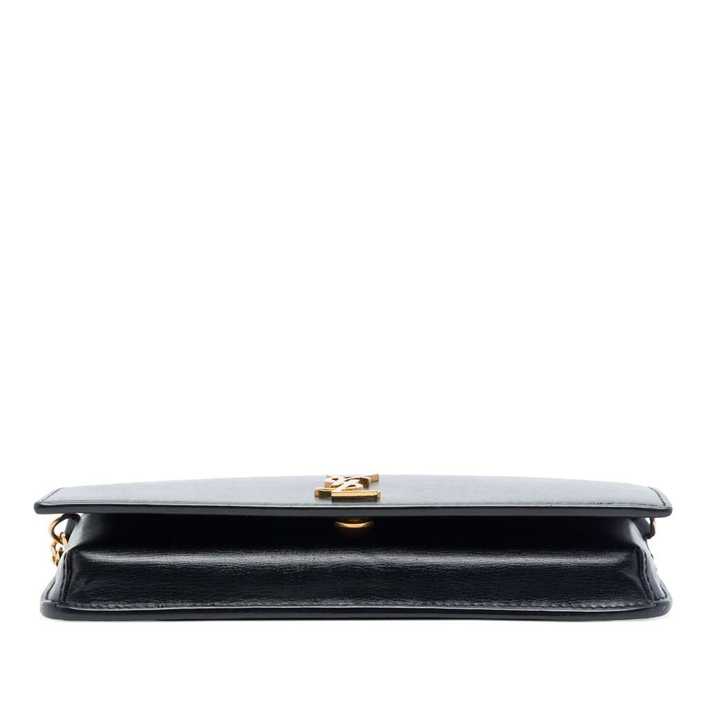 Saint Laurent Smooth Calfskin Monogram Cassandre Phone Holder Black Leather Very good - Inside View