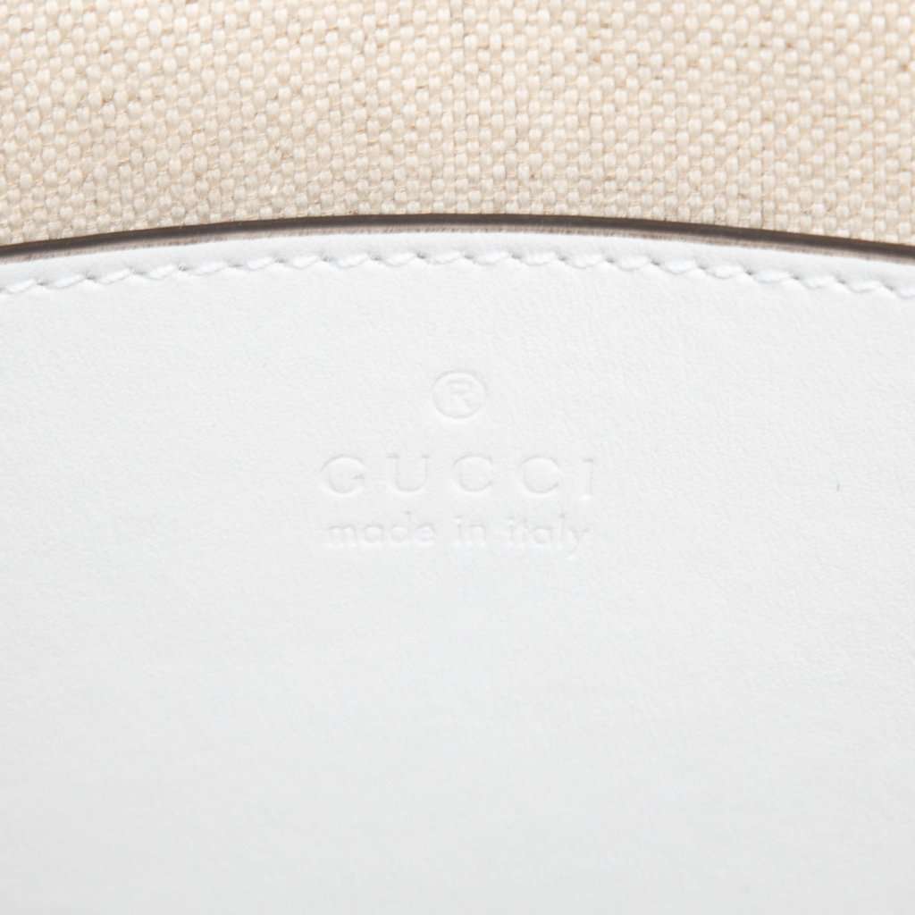 Gucci Medium Calfskin Bamboo Diana Satchel White Leather Very good - Box View