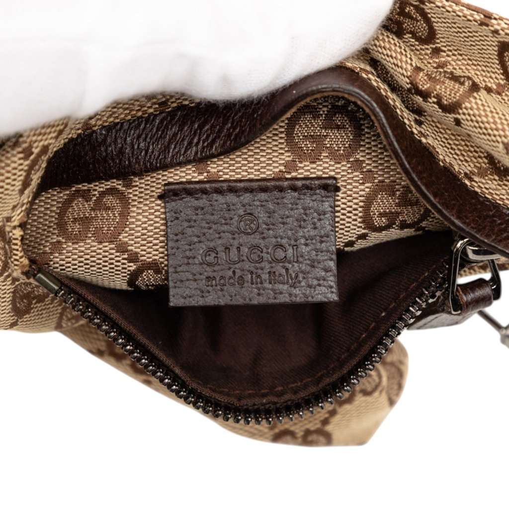 Gucci GG Canvas Double Pocket Belt Bag Beige Very good condition - Box View
