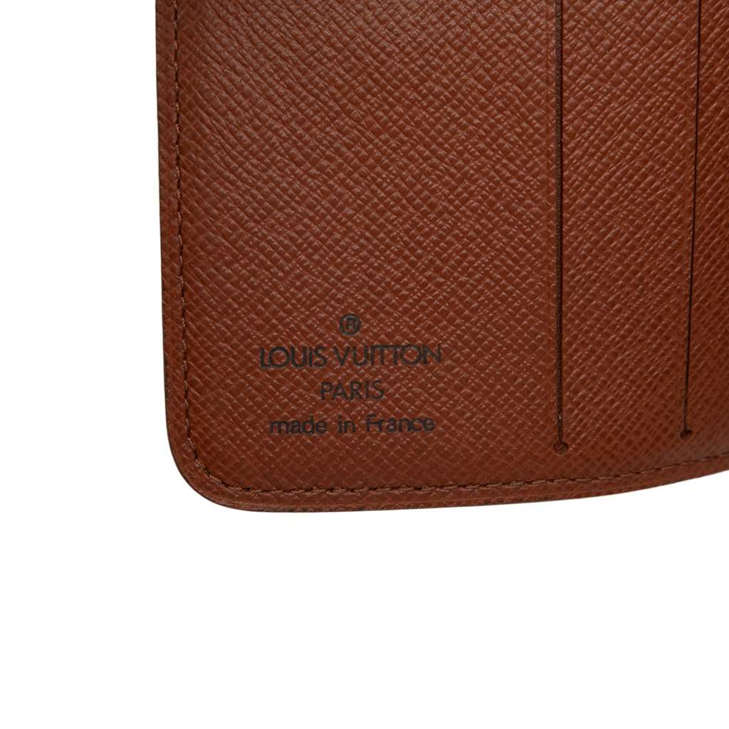 Louis Vuitton Monogram Bifold Compact Wallet Brown Very good condition - Box View