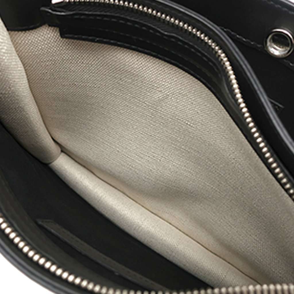 Balenciaga Canvas Navy Pochette Crossbody Brown Very good condition - Box View