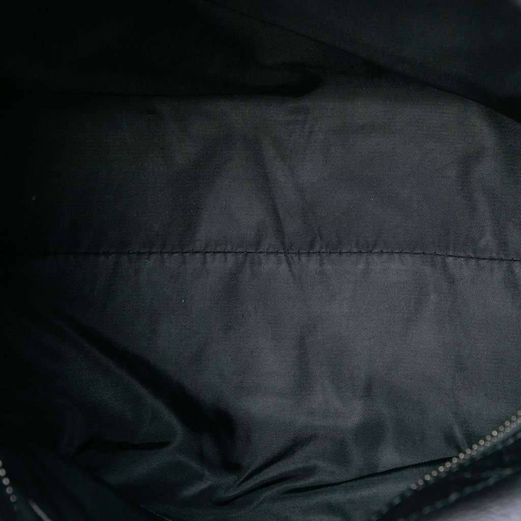 Burberry Tonal Check Nylon Shoulder Bag Black Very good condition - Model View