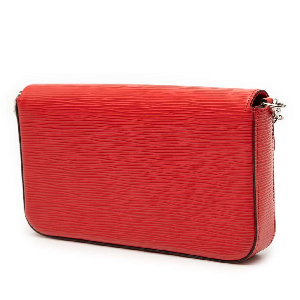 Louis Vuitton Epi Pochette Felicie Red Leather Very good condition - Back View