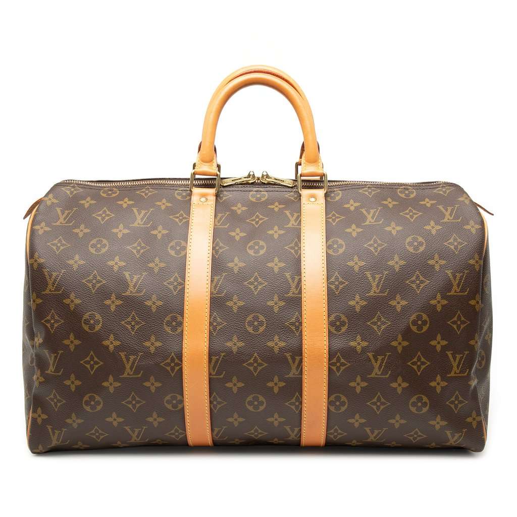 Louis Vuitton Monogram Keepall 45 Brown Very good - Front View