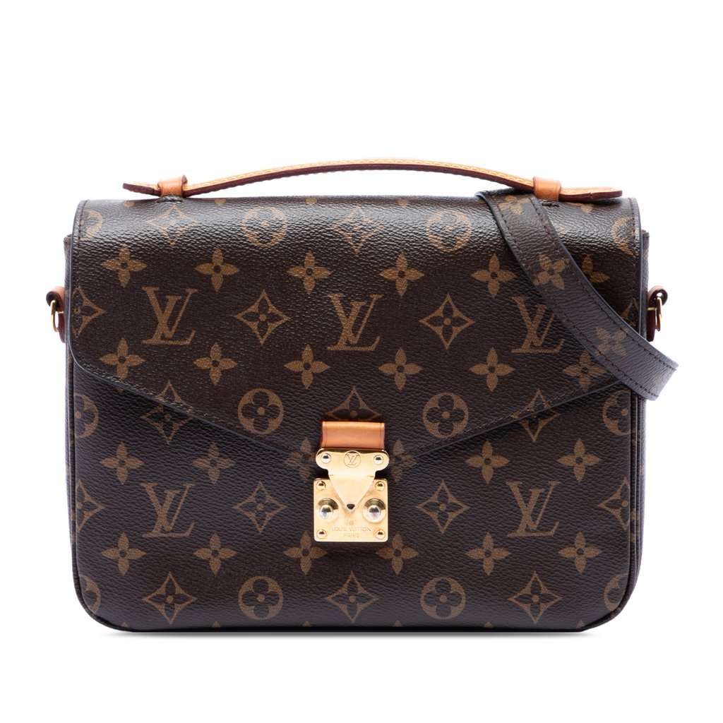 Louis Vuitton Monogram Pochette Metis Brown Very good condition - Front View