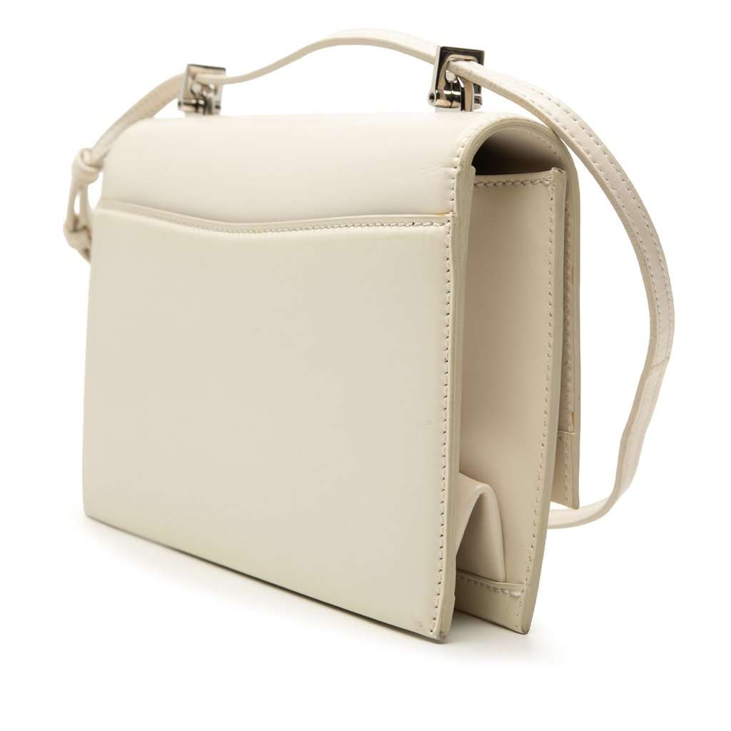 Saint Laurent Small Leather Babylone Crossbody White Leather Very good condition - Back View