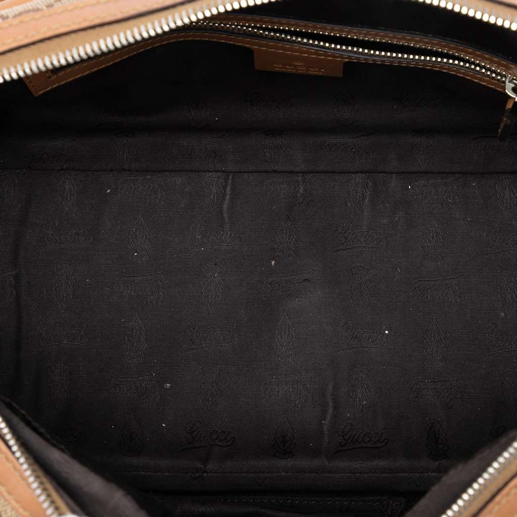 Gucci GG Canvas Twins Shoulder Bag Beige Very good condition - Model View