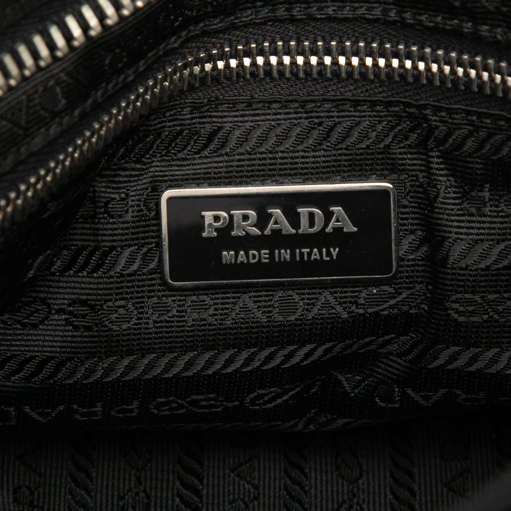 Prada Tessuto Buckle Messenger Bag Black Very good condition - Box View