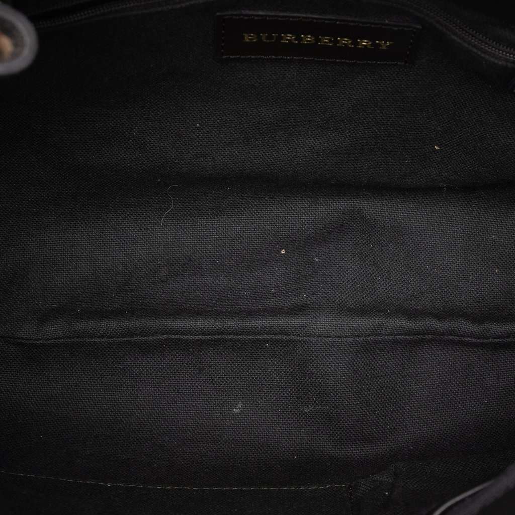 Burberry Medium Haymarket Check Coated Canvas Willenmore Hobo Beige Very good condition - Model View
