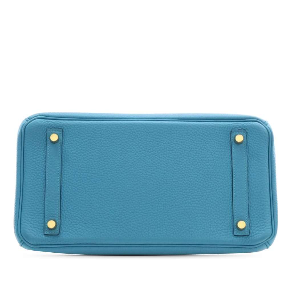 Hermès Togo Birkin Retourne 30 Blue Leather Very good - Inside View