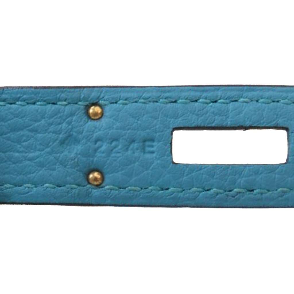 Hermès Togo Birkin Retourne 30 Blue Leather Very good - Box View