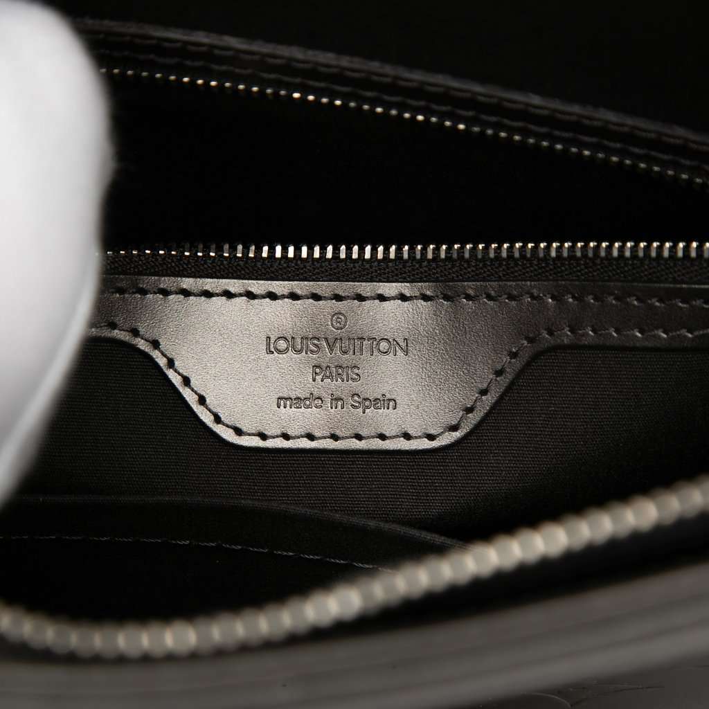 Louis Vuitton Monogram Mat Stockton Black Leather Very good - Box View