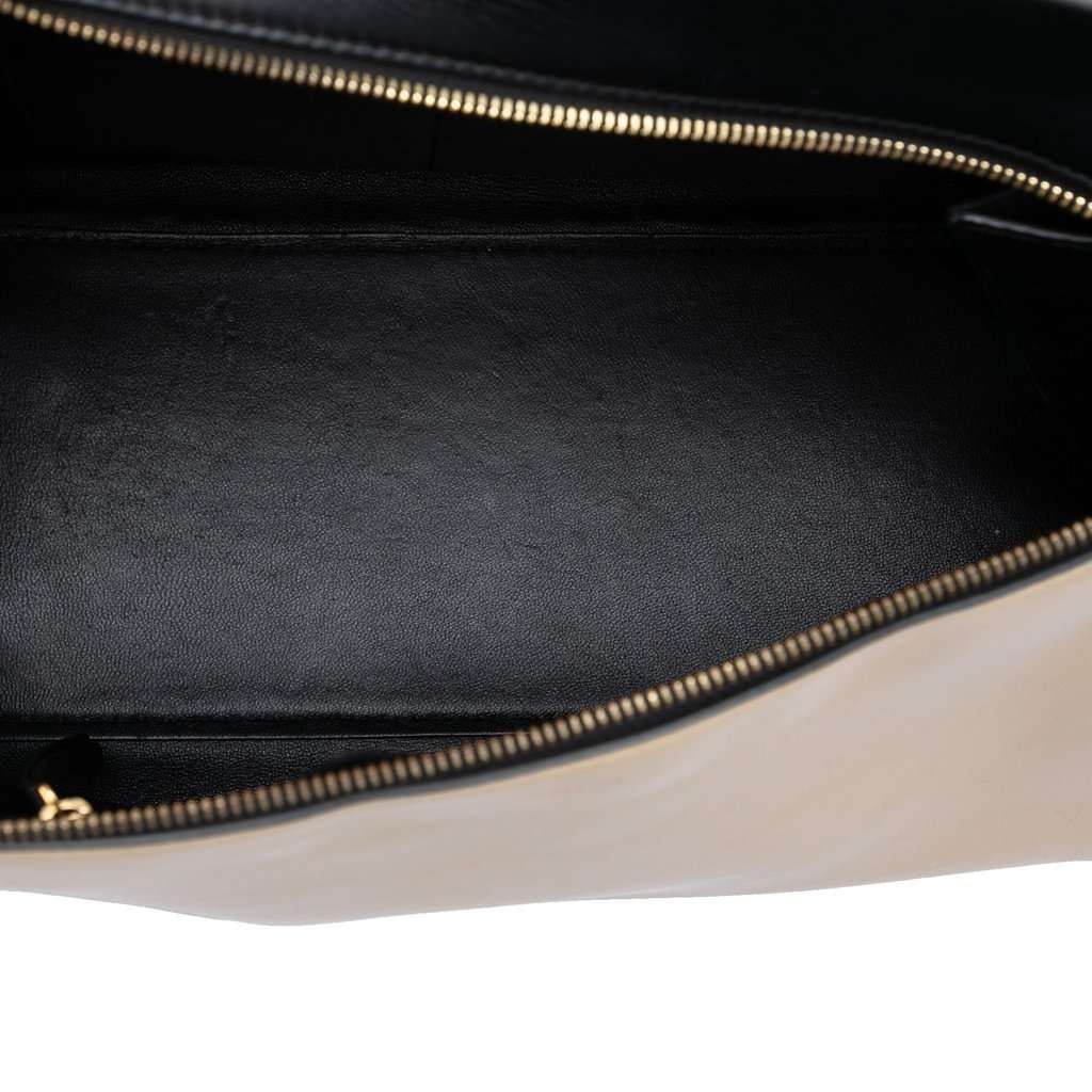 Celine Medium Bicolor Leather Edge Handbag Black Leather Very good condition - Model View