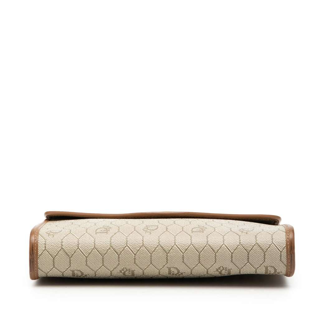 Dior Honeycomb Coated Canvas Chain Crossbody Beige Very good condition - Inside View