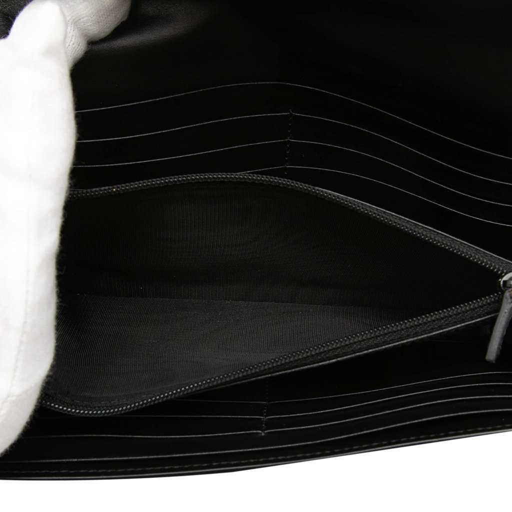 Gucci Guccissima Signature Crystal Cat Continental Wallet Black Leather Very good condition - Model View
