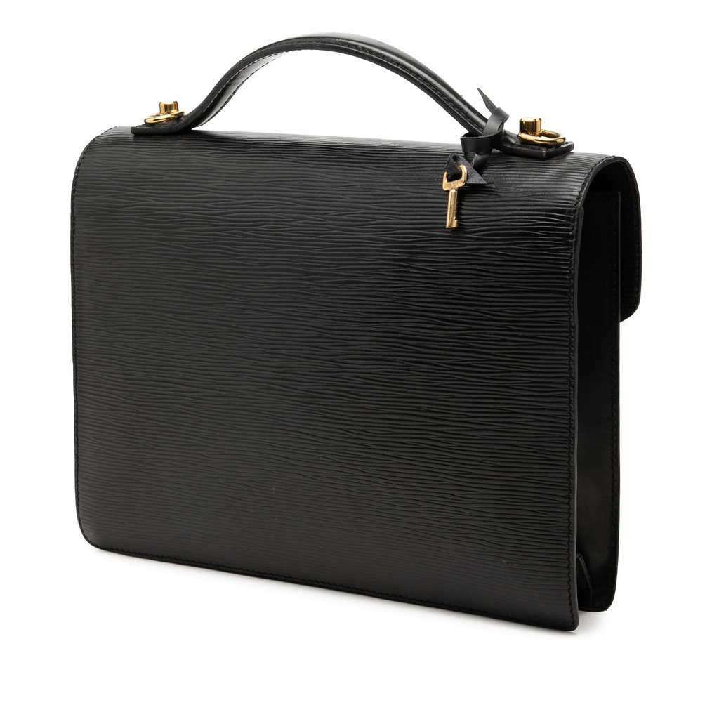 Louis Vuitton Epi Monceau Black Leather Very good condition - Back View