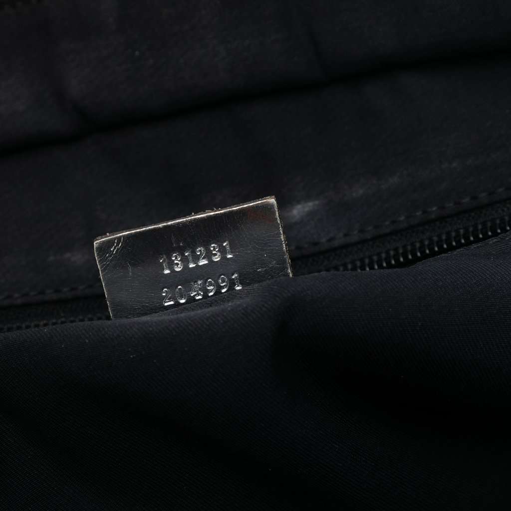 Gucci GG Canvas Web Tote Silver Very good - Box View
