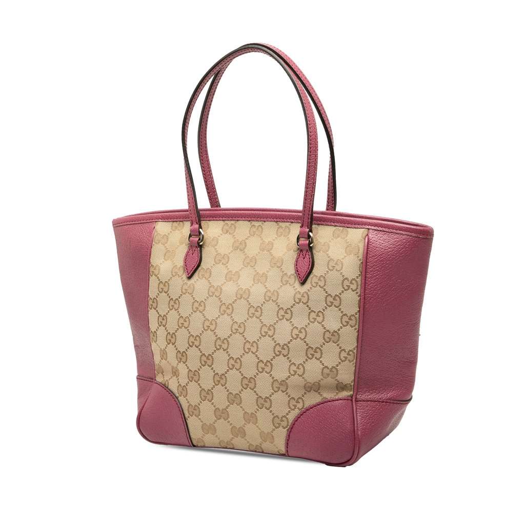 Gucci GG Canvas Bree Tote Beige Very good - Back View
