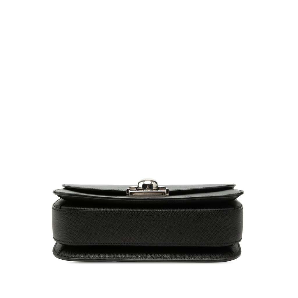 Prada Saffiano Lux Arcade Satchel Black Leather Very good condition - Inside View