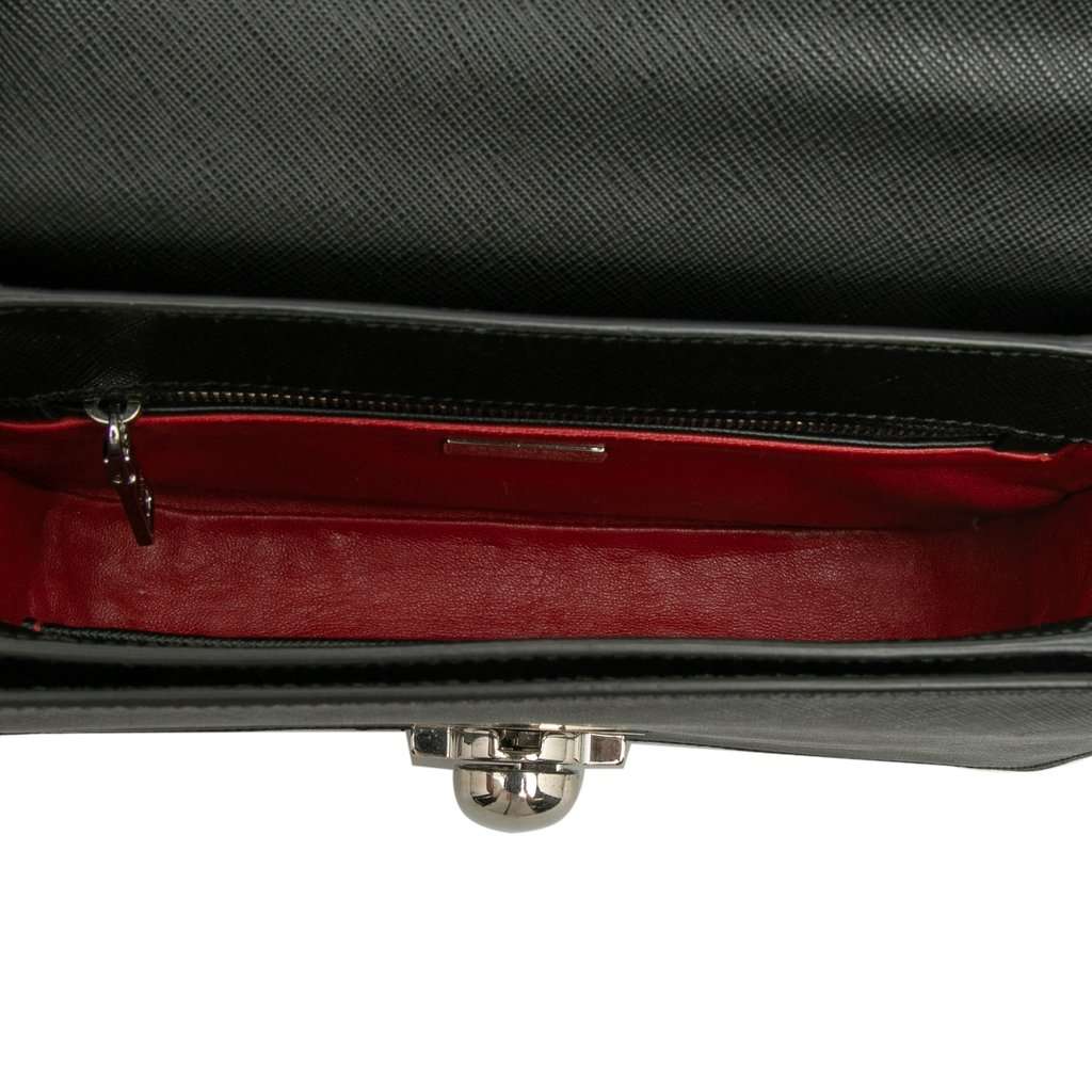 Prada Saffiano Lux Arcade Satchel Black Leather Very good condition - Model View