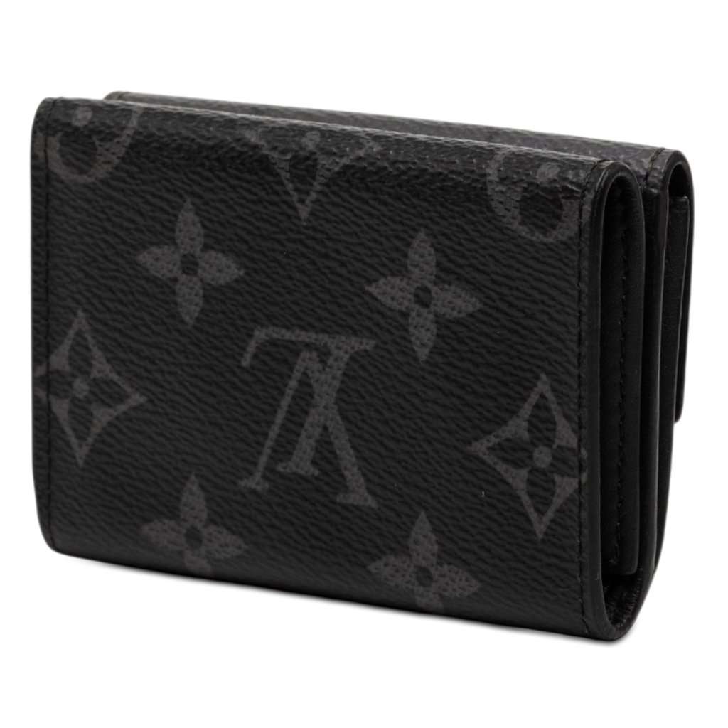 Louis Vuitton Monogram Eclipse Reverse Discovery Compact Wallet Black Very good condition - Back View