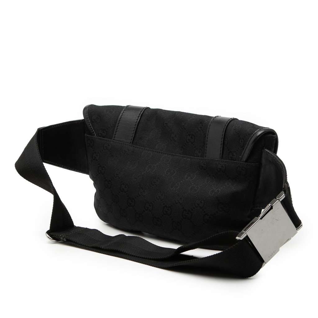 Gucci GG Canvas Belt Bag Black Very good condition - Back View