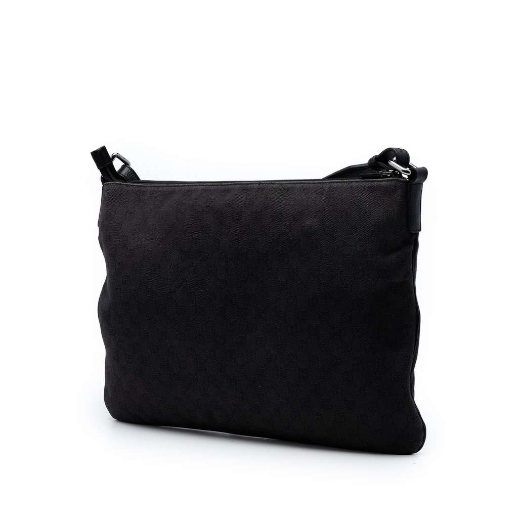 Gucci GG Denim Crossbody Black Very good condition - Back View