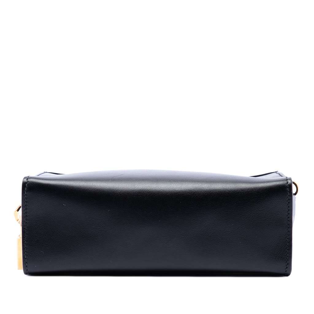 Prada City Calf and Saffiano Lip Print Esplanade Crossbody Black Leather Very good condition - Inside View