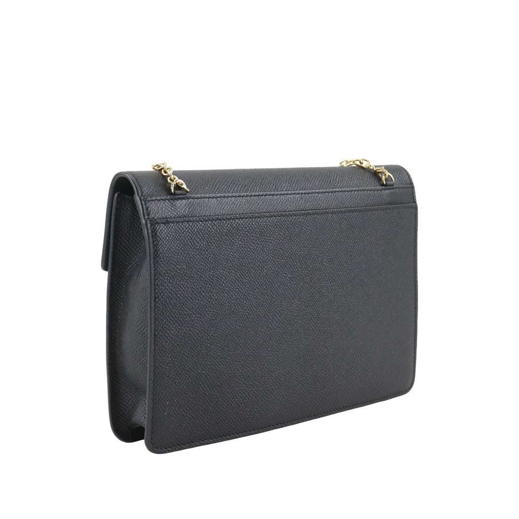 Salvatore Ferragamo Leather Gancini Icona Crossbody Black Leather Very good condition - Inside View