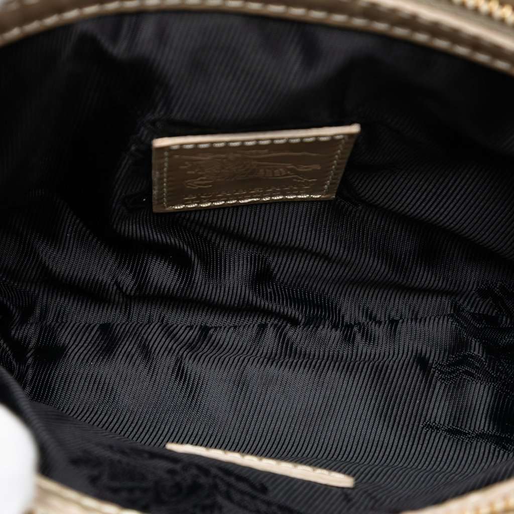 Burberry Quilted Nylon and Leather Sophie Shoulder Bag Brown Very good - Model View