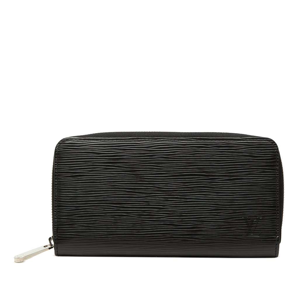 Louis Vuitton Epi Zippy Long Wallet Black Leather Very good condition - Front View