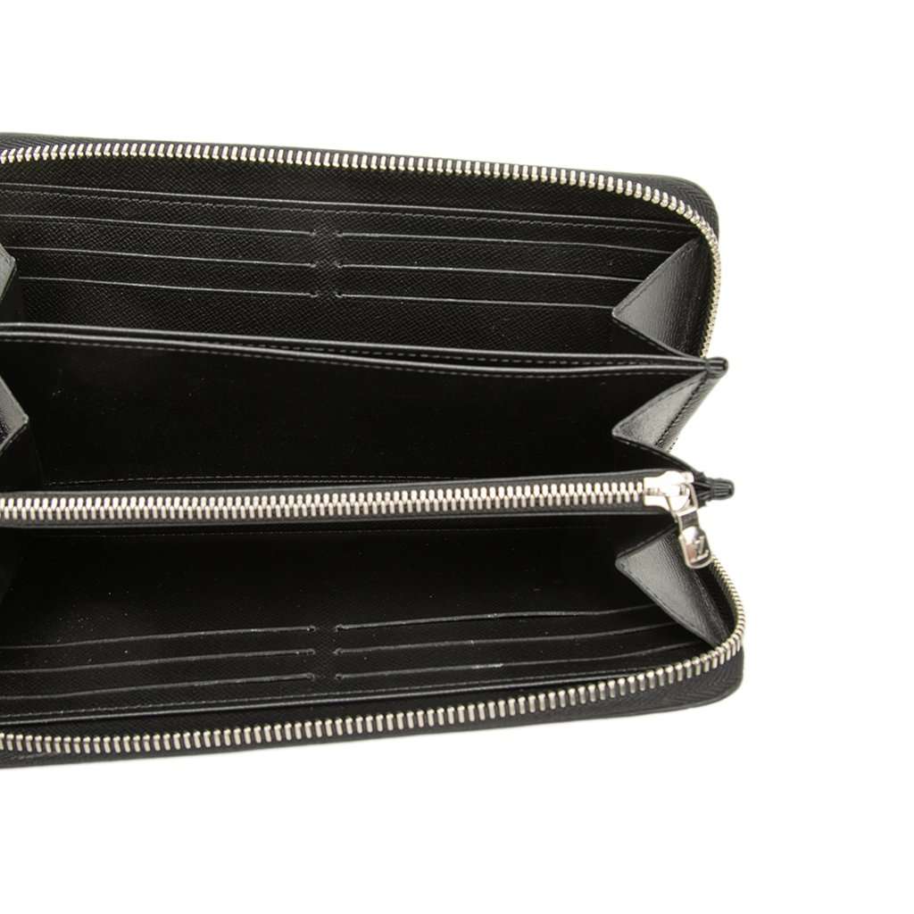 Louis Vuitton Epi Zippy Long Wallet Black Leather Very good condition - Model View