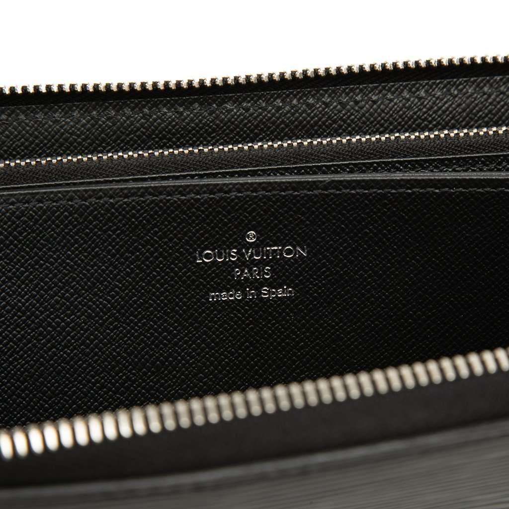 Louis Vuitton Epi Zippy Long Wallet Black Leather Very good condition - Box View