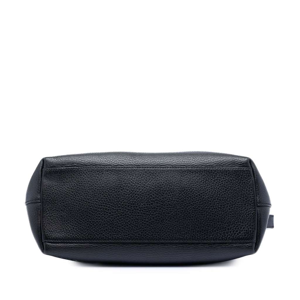Gucci Dollar Calfskin GG Charm Satchel Black Leather Very good condition - Inside View
