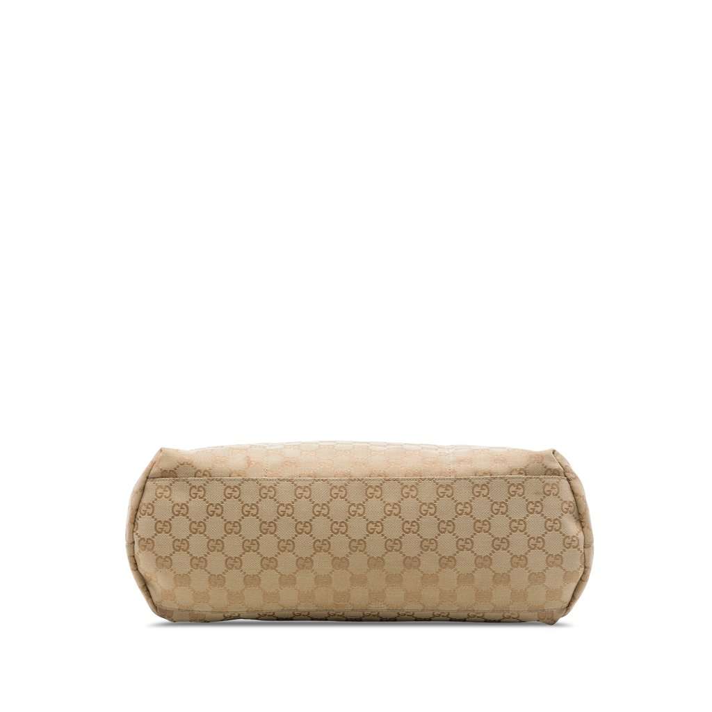 Gucci GG Canvas Web Tote Beige Very good - Inside View