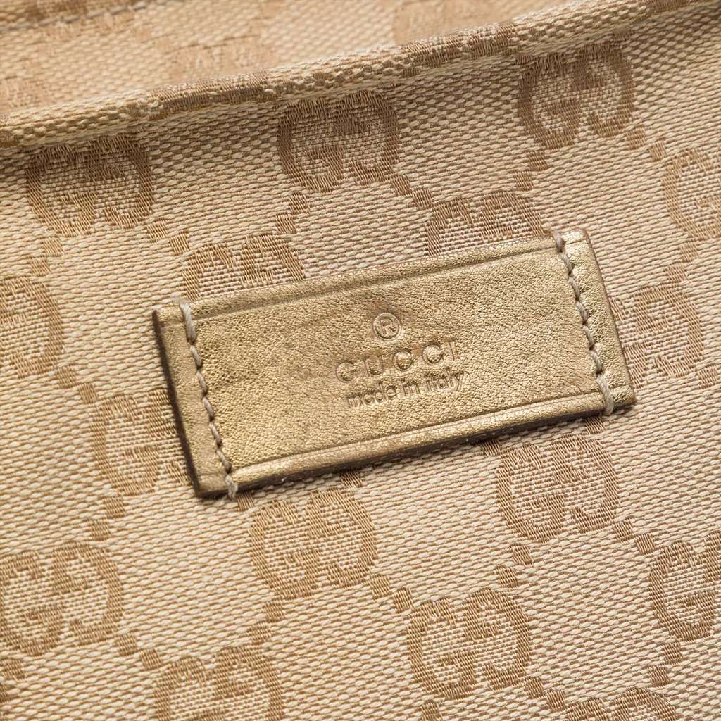 Gucci GG Canvas Web Tote Beige Very good - Box View