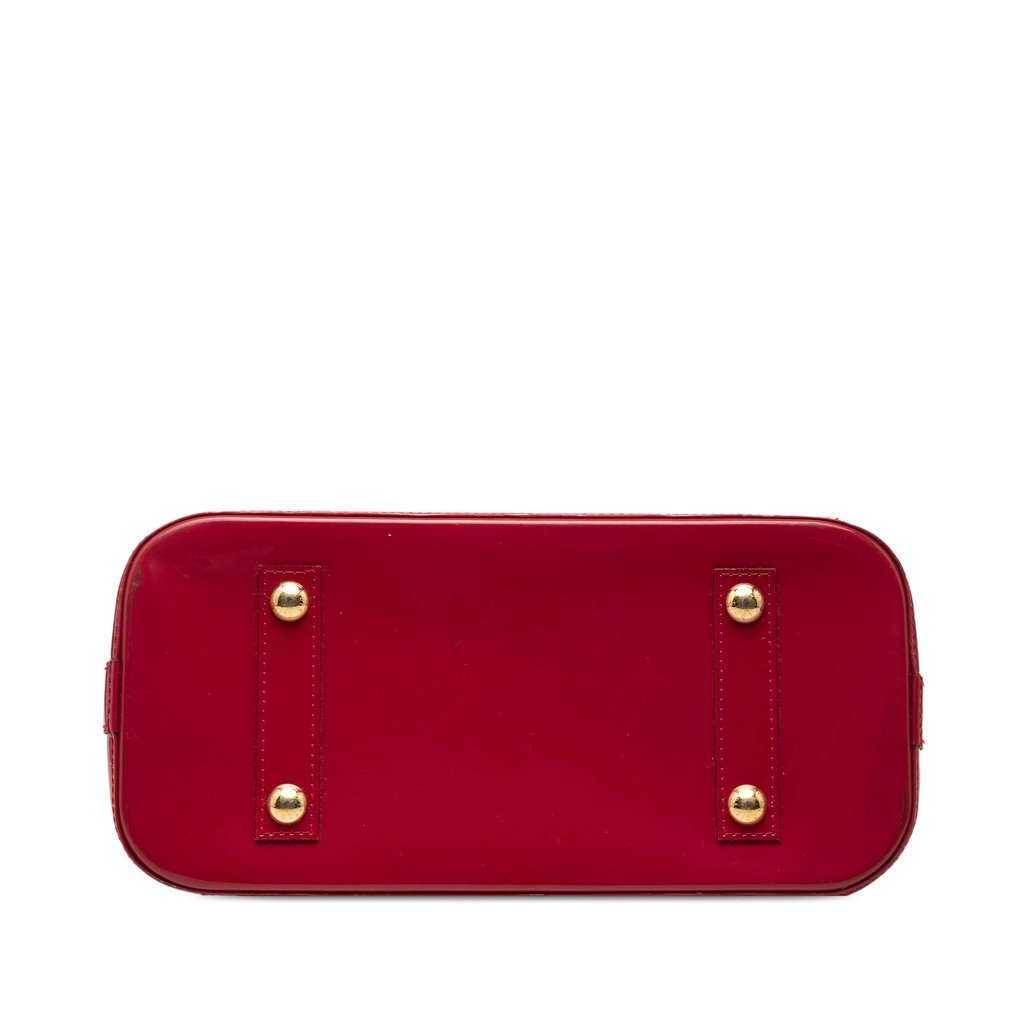 Louis Vuitton Monogram Vernis Alma PM Red Leather Good condition - Inside View